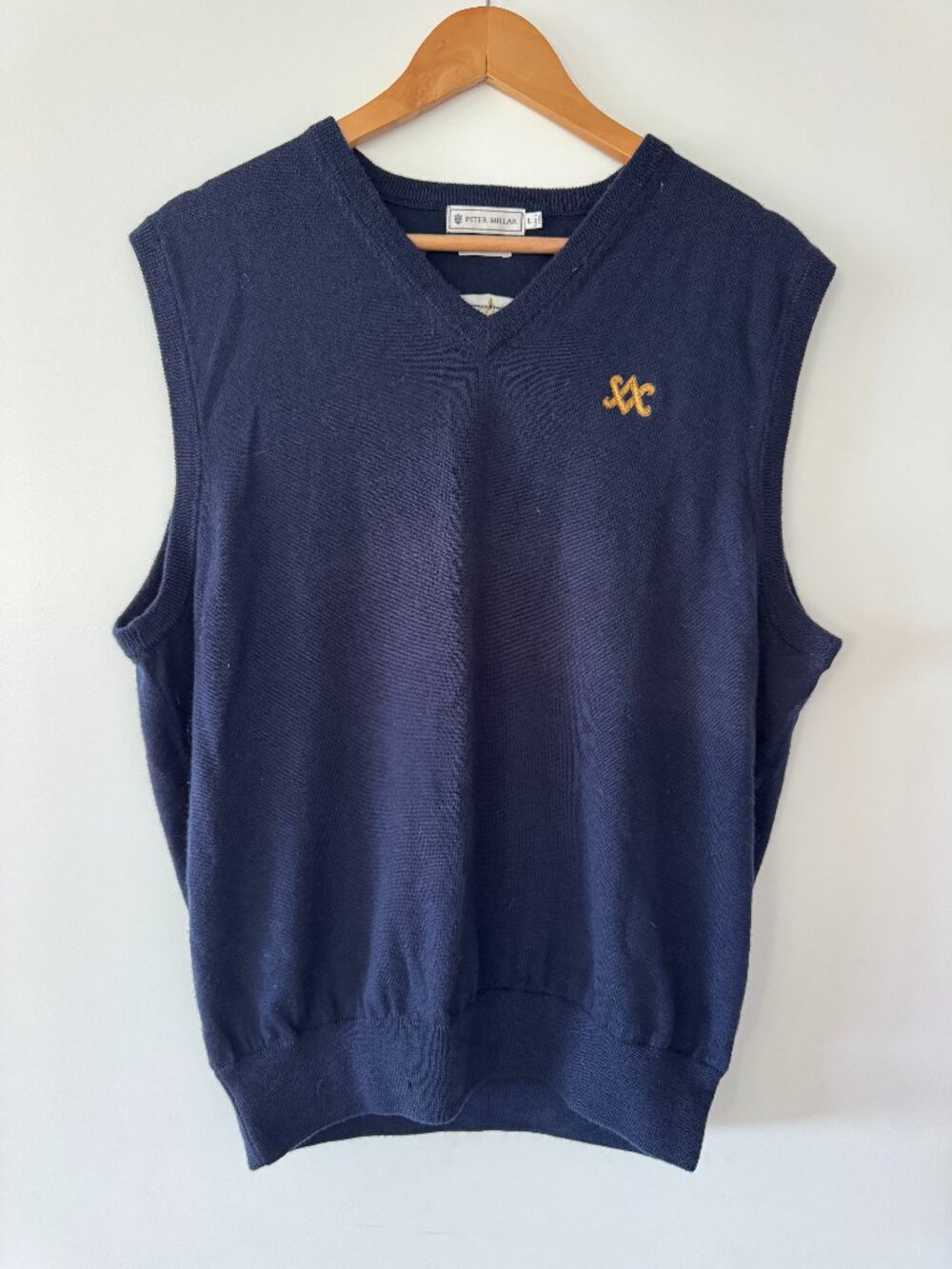 Scotty Cameron Peter Millar SC Diamond  Men's Wool Golf Vest Small Navy